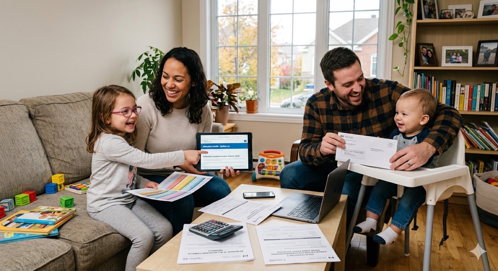 L'allocation famille au Québec et au Canada