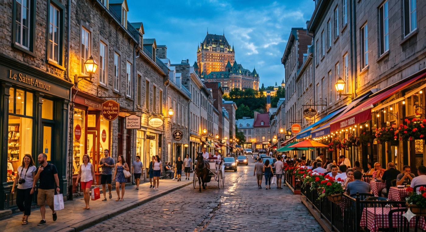Premiers pas à Québec