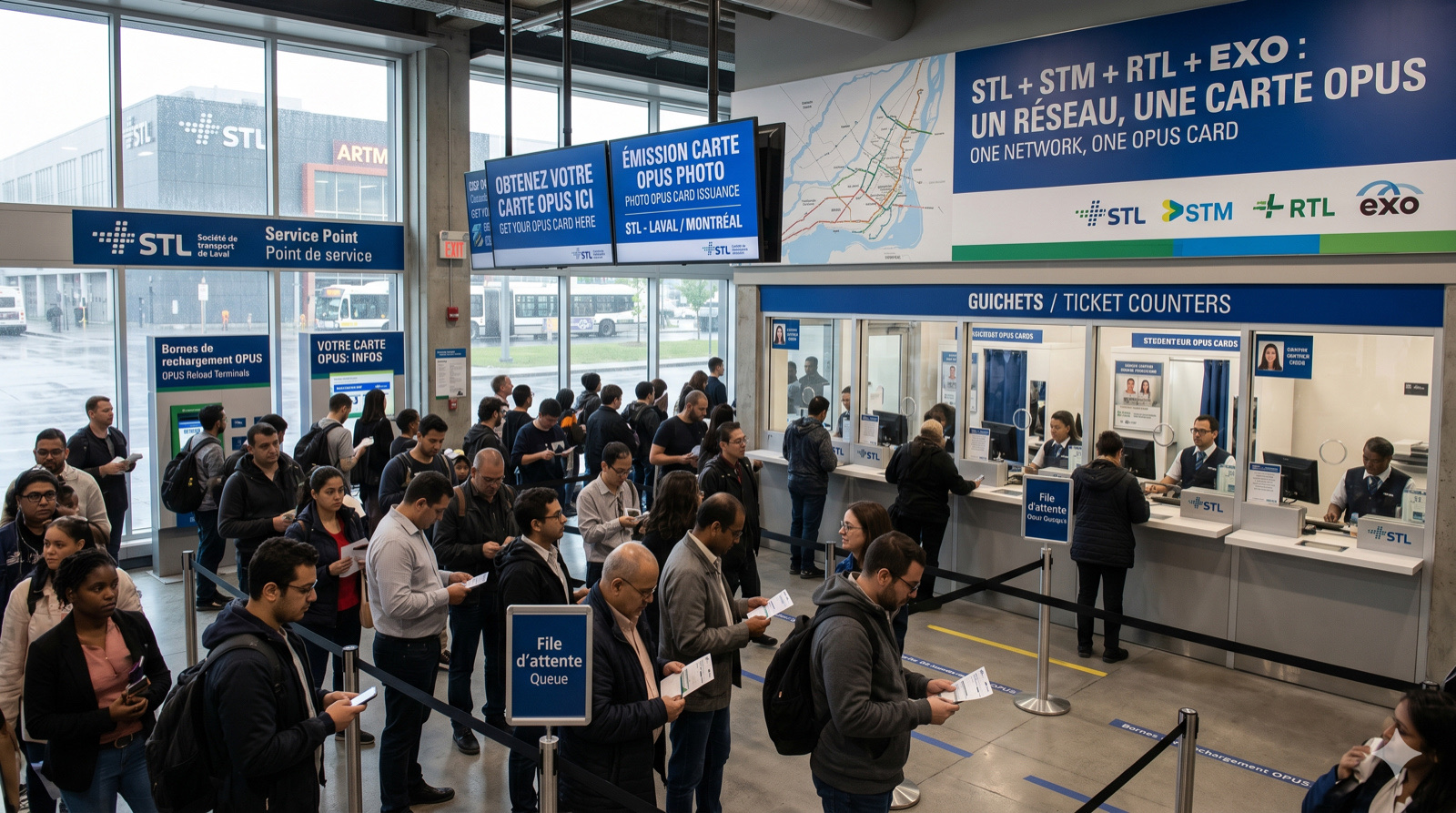 Transport en commun à Laval : STL, métro et OPUS