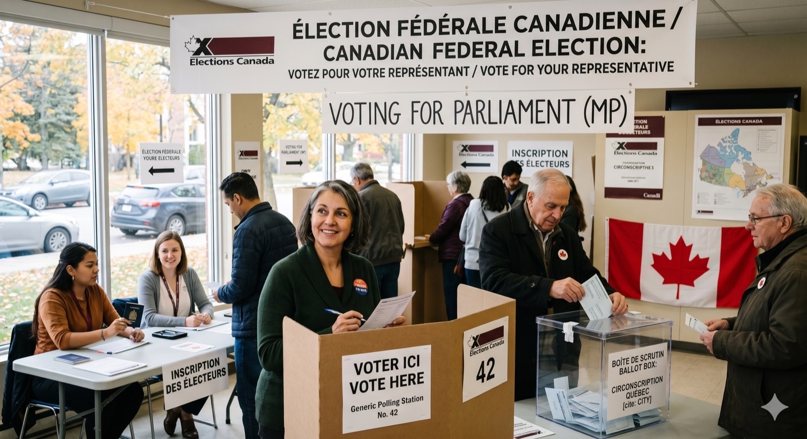 Voter aux élections au Québec et au Canada
